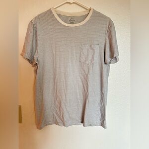 Men’s j.crew slim fit pocket t shirt. Striped. Medium